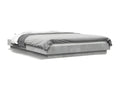 Cadre de lit sans matelas gris béton 120x200 cm YAIM88664