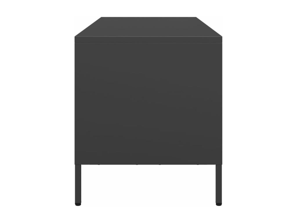 Meuble TV noir 101,5x39x43,5 cm acier laminé à froid JEKI71646