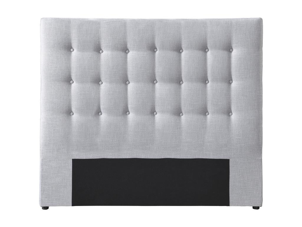 Tête de lit capitonnée 160 cm - Tissu - Gris clair - Cosymeub PQLE46601