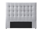 Tête de lit capitonnée 160 cm - Tissu - Gris clair - Cosymeub PQLE46601