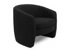 Fauteuil arrondi Cosymeub Tissu bouclette Noir XVEK17094