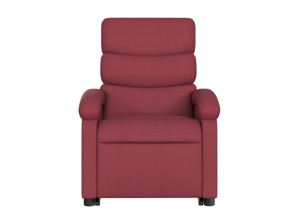 Fauteuil inclinable de massage Rouge bordeaux Tissu IGOF31512