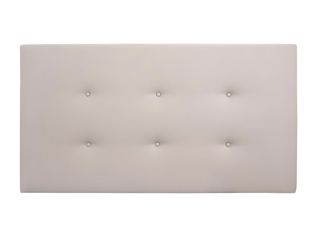 Tête de lit similicuir boutons marron 135x80cm - Cosymeub NLDQ47885