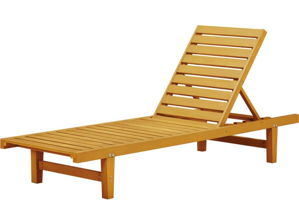 Bain de Soleil en bois Cosymeub - Marron clair NJDA66691