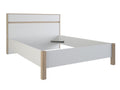 Lit en 140x190 Cosymeub chene brossé / blanc -Dim 147.9x98.2x206.7 cm ORTA92768