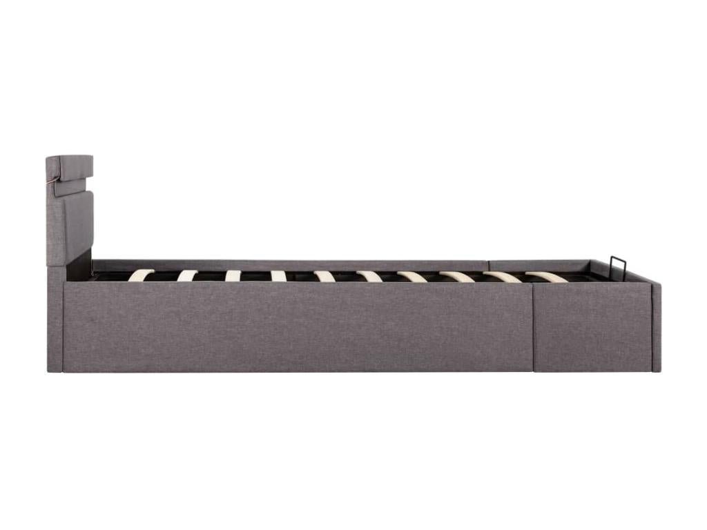 Cadre de lit à stockage hydraulique et LED Cosymeub 90x200 cm LGOL12316