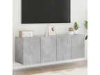 Meubles TV muraux 2 pièces gris béton 60x30x41 cm AENC48017