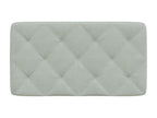 Coussin de tête de lit gris clair 80cm velours IMTQ93082