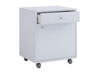 Caisson roulant en bois Cosymeub Caisson de bureau à tiroir Masola blanc FSKS66356