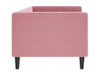 Lit de repos rose 80x200 cm velours GZEL91494