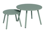 Tables gigognes de jardin en métal - Vert amande - Cosymeub ZRWH73190