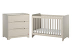 Lit bébé 60x120 et commode 3 tiroirs Cosymeub Beige TJGL17002