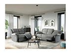 Canapé Détente 2 places Microfibre et Simili Léo - Gris - L143x93x96cm - Cosymeub XFAN91468