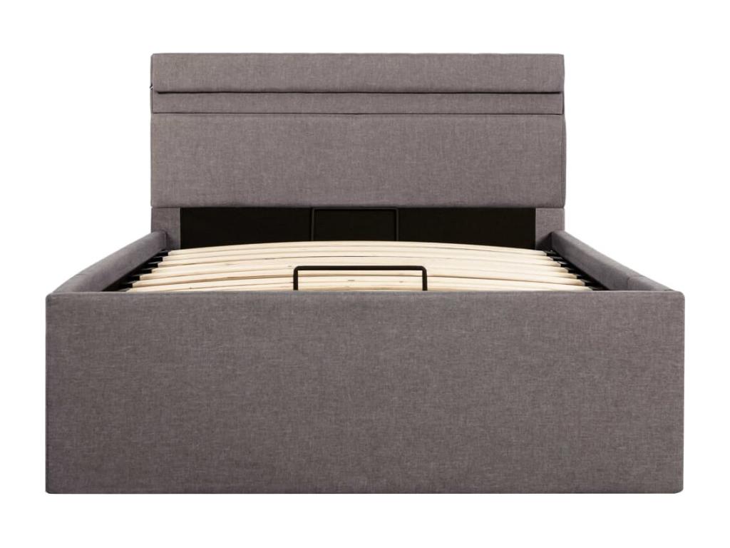 Cadre de lit à stockage hydraulique et LED Cosymeub 90x200 cm LGOL12316