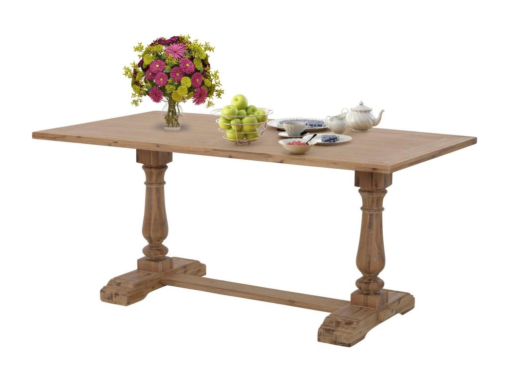 Juliane - Table à manger 220 cm en bois d'Cosymeub naturel MYTH48041
