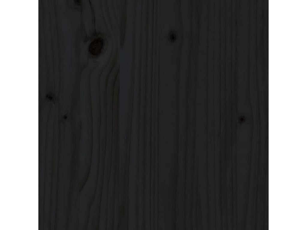 Meuble TV Noir 60x35x35 cm Bois de pin massif UYDM07034