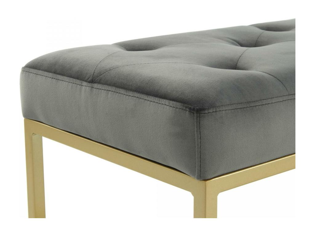 Tabouret semi artisanal ZAXE 90x40x40 gris et ou CXZO60169