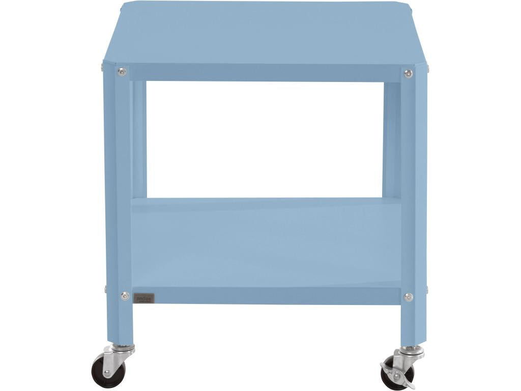 Table basse avec 1 étagère en métal pétrole IPQY23175