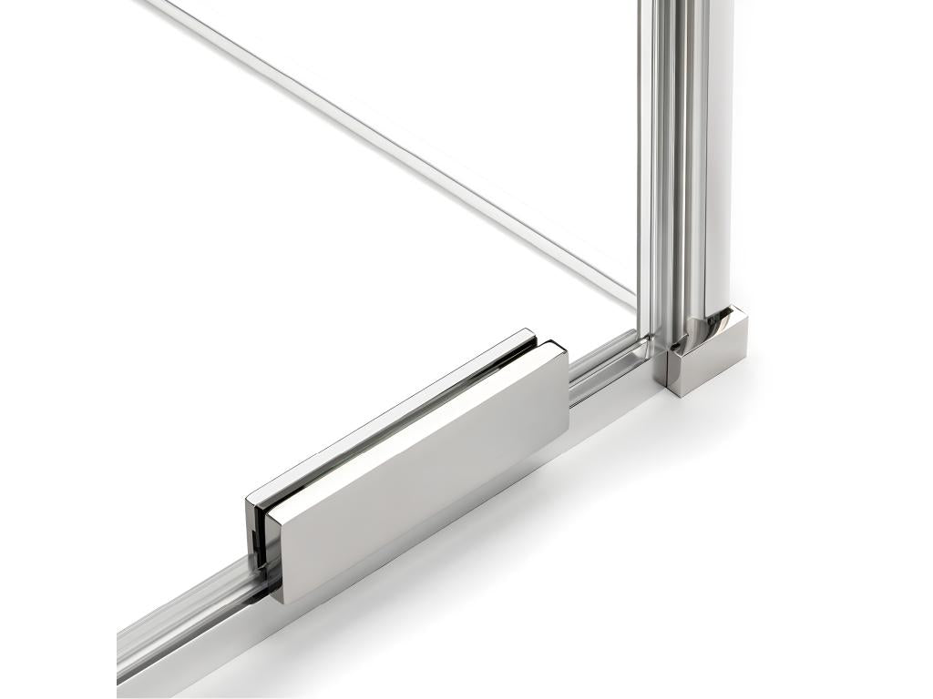 Cabine de douche 140x80 coulissante Cosymeub MALDIVES Cosymeub accès de face NVZQ30114