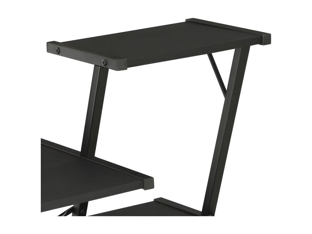 Bureau avec étagère Noir 116x50x93 cm TNFL76470