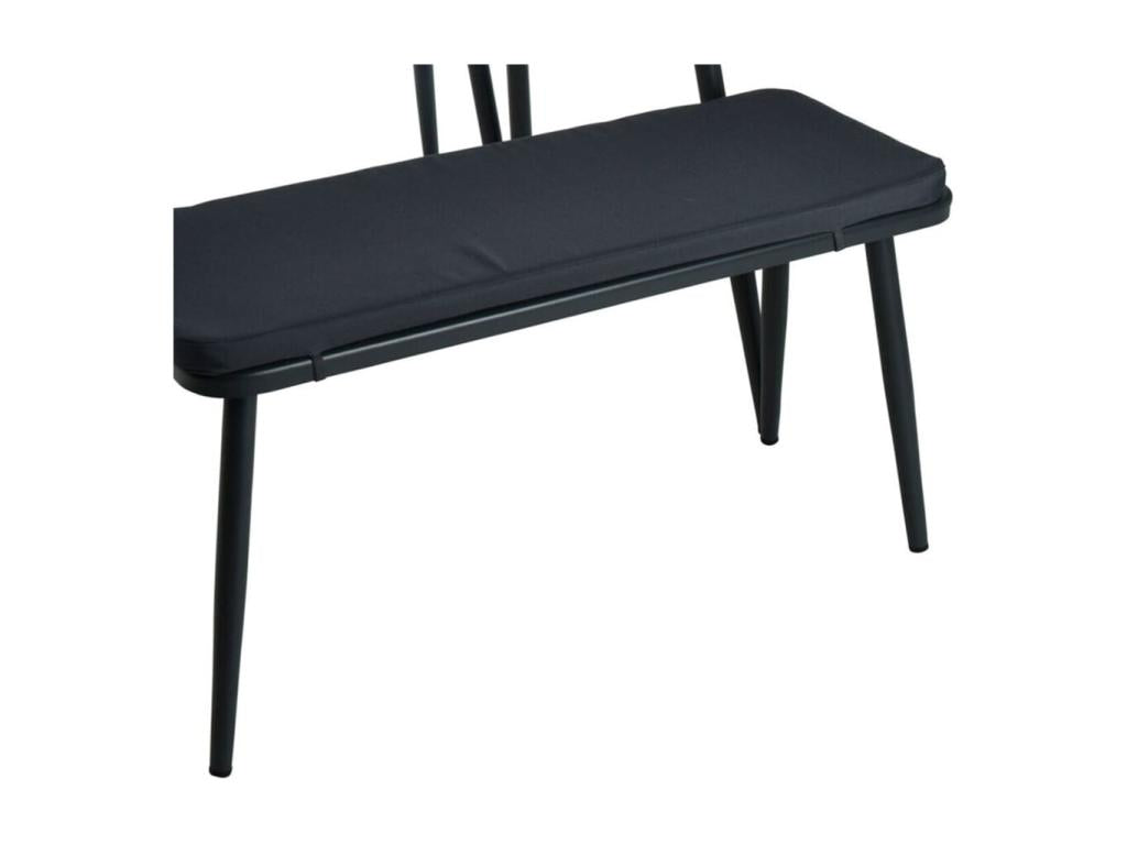 Cosymeub Ensemble de meubles de jardin gris foncé QZJW96753