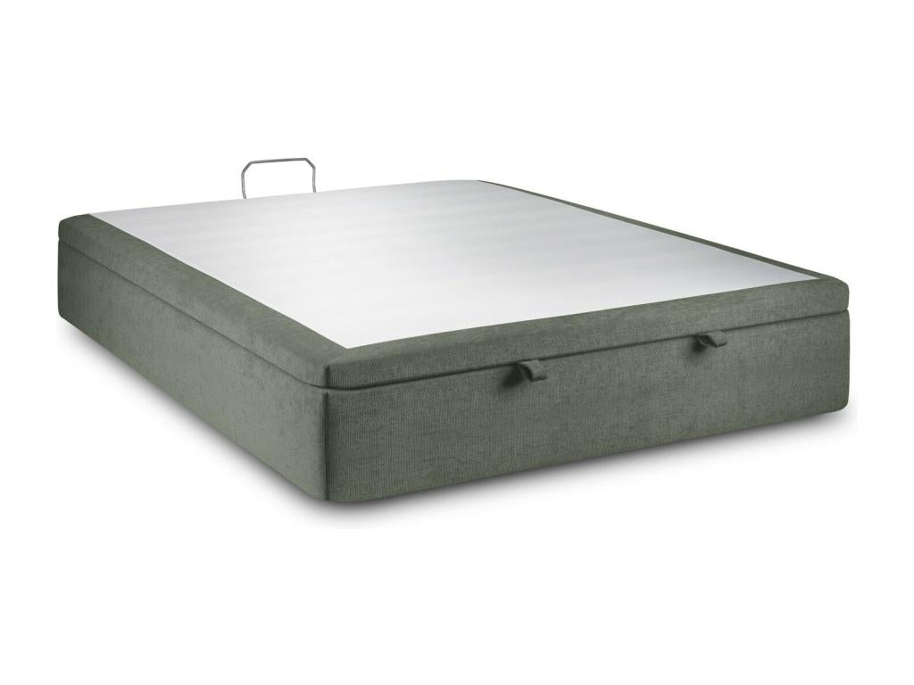 Sommier Coffre Tissu Vert 200x200 H39cm VCNA32867