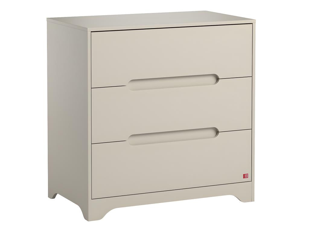 Lit bébé 60x120 et commode 3 tiroirs Cosymeub Beige TJGL17002
