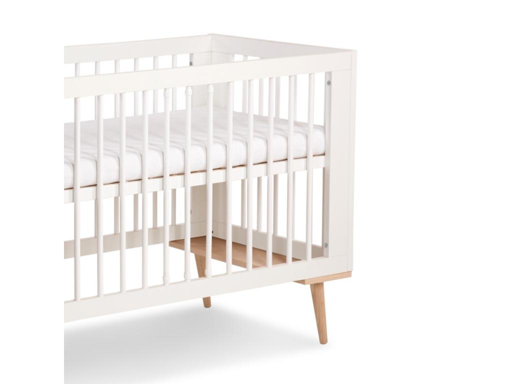 Lit Bébé Cosymeub Pin Blanc 60x120 Pin - blanc ISZJ15194