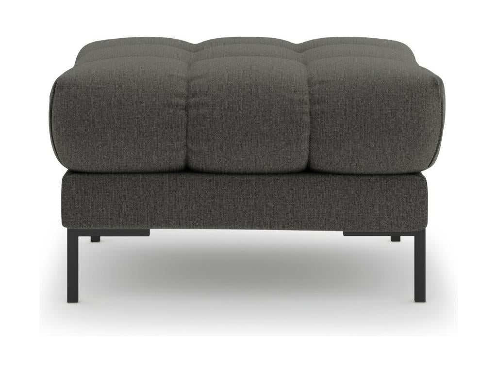 Cosymeub - Pouf Cosymeub en tissu structurel gris foncé - 60x60x41cm PMFT09510
