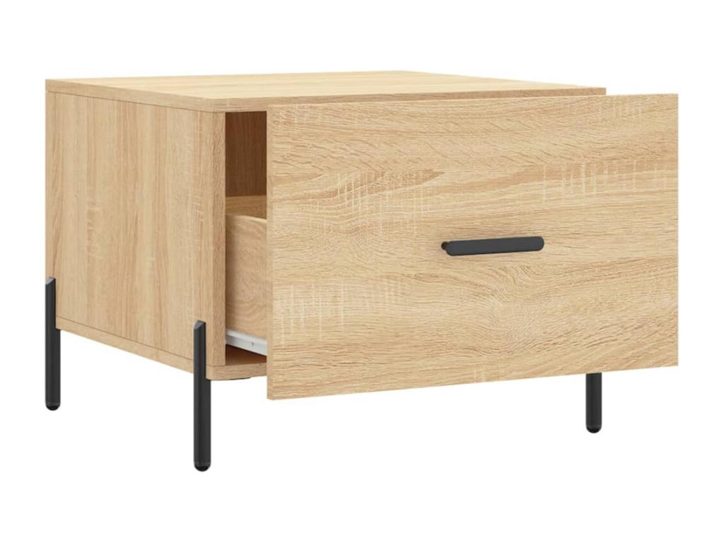 Table basse Chêne Cosymeub 50x50x40 Bois d'ingénierie AJZA86177