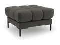 Cosymeub - Pouf Cosymeub en tissu structurel gris foncé - 60x60x41cm PMFT09510