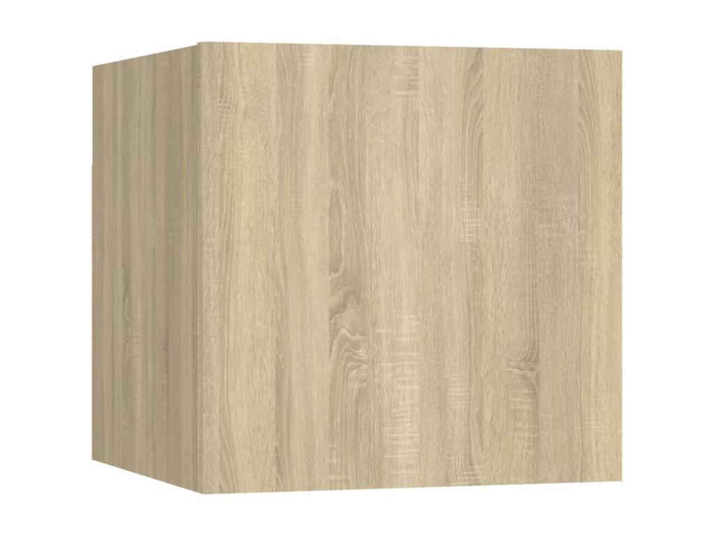 Tables de chevet 2 pièces Chêne Cosymeub 30,5x30x30 cm Aggloméré KJEP83714