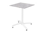 Table de terrasse 60x60 cm inclinable stratifié marbre MXTB59802