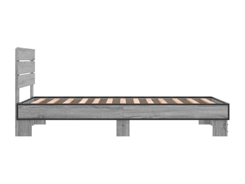 Cadre de lit sans matelas Cosymeub gris 75x190 cm VAUS44889