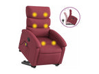 Fauteuil inclinable de massage Rouge bordeaux Tissu IGOF31512