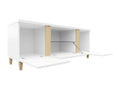 Meuble TV Cosymeub 113 Blanc brillant - Blanc Le nombre de portes 3 150x50x40cm TXQJ41394