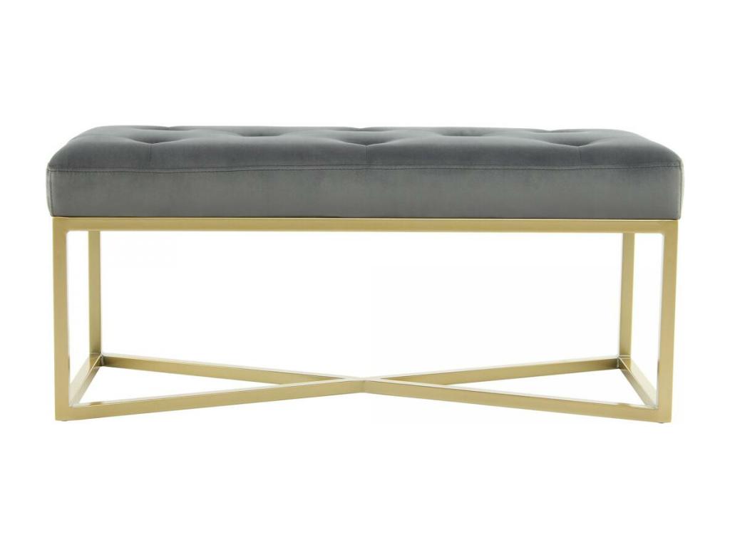 Tabouret semi artisanal ZAXE 90x40x40 gris et ou CXZO60169