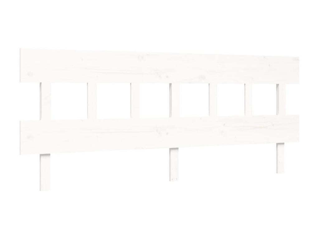 Cadre de lit avec tête de lit blanc Super Cosymeub bois massif EMEU78256