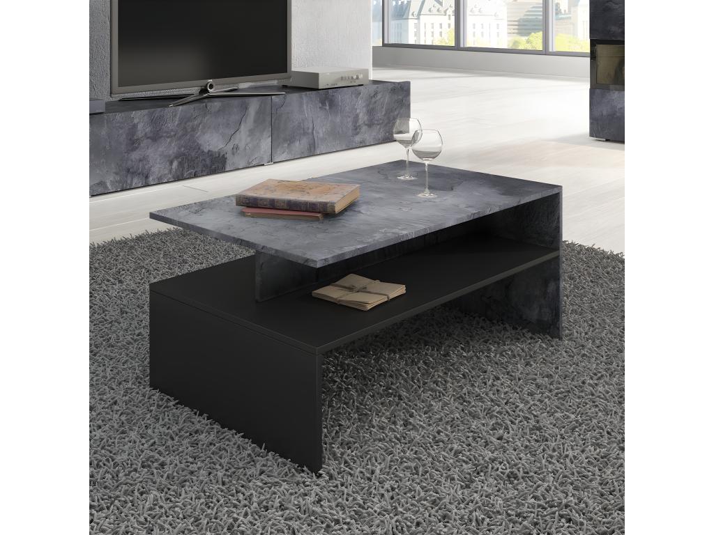 Table basse Cosymeub Béton foncé PLQJ14877