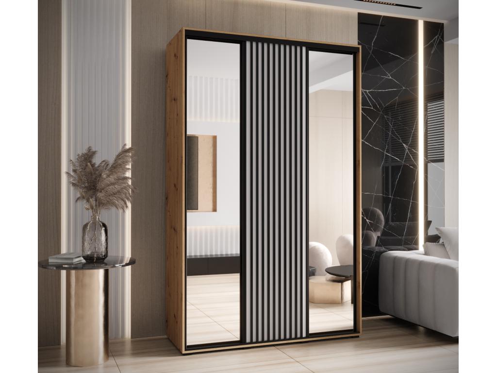 ARMOIRE Cosymeub 2 À PORTES COULISSANTES 205.2/150/45 3 Portes Cosymeub/Blanc KDAU54539