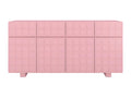 Buffet moderne Cosymeub CUBO LONG avec façades 3D / couleur rose poudré / largeur 169 cm MFMV19230