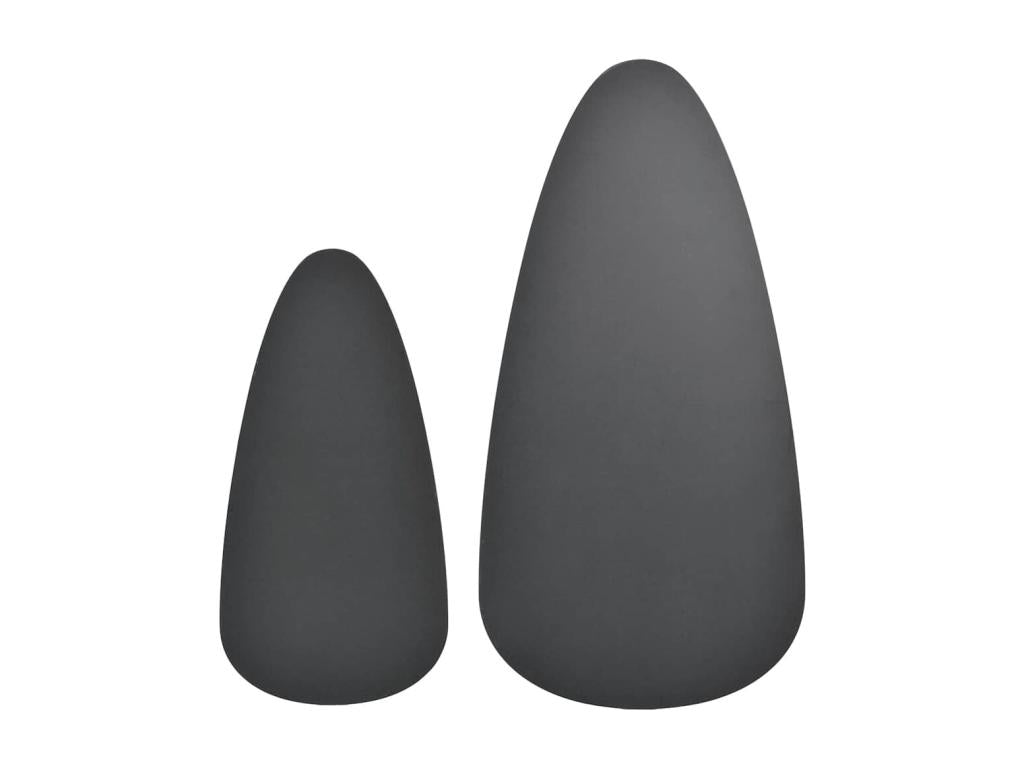 Ensemble de tables basses 2 pcs Bois de pin massif Noir GETJ58243