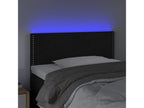 Tête de lit à LED Noir 80x5x78/88 cm Velours HVCP42653