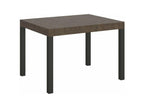 Table à manger extensible Cosymeub-Couleur Marron-Support 4 pieds-Largeur extensible 120 à 204cm PABI66674
