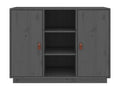 Buffet Gris 100x40x75 cm Bois massif de pin KPXI03106