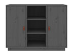 Buffet Gris 100x40x75 cm Bois massif de pin KPXI03106