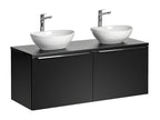 Meuble double vasque 120cm Éros Noir DBMM03056