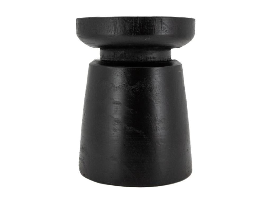 Tabouret en bois paulownia Bouchon noir HFIF55047