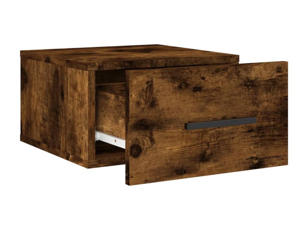 Tables de chevet murales 2 pcs chêne fumé 35x35x20 DPNR95552