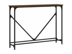 Table console chêne marron 102x22,5x75 cm bois d'ingénierie VFTE10958